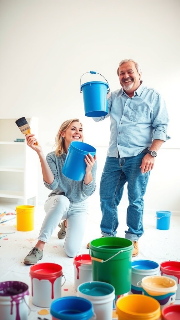 Colorful Love: Fun Splatter Painting Adventure!