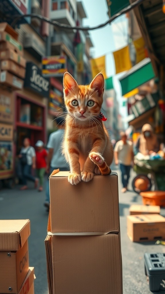 Petualangan Lucu dan Mengharukan Si Kucing Malang di Pasar