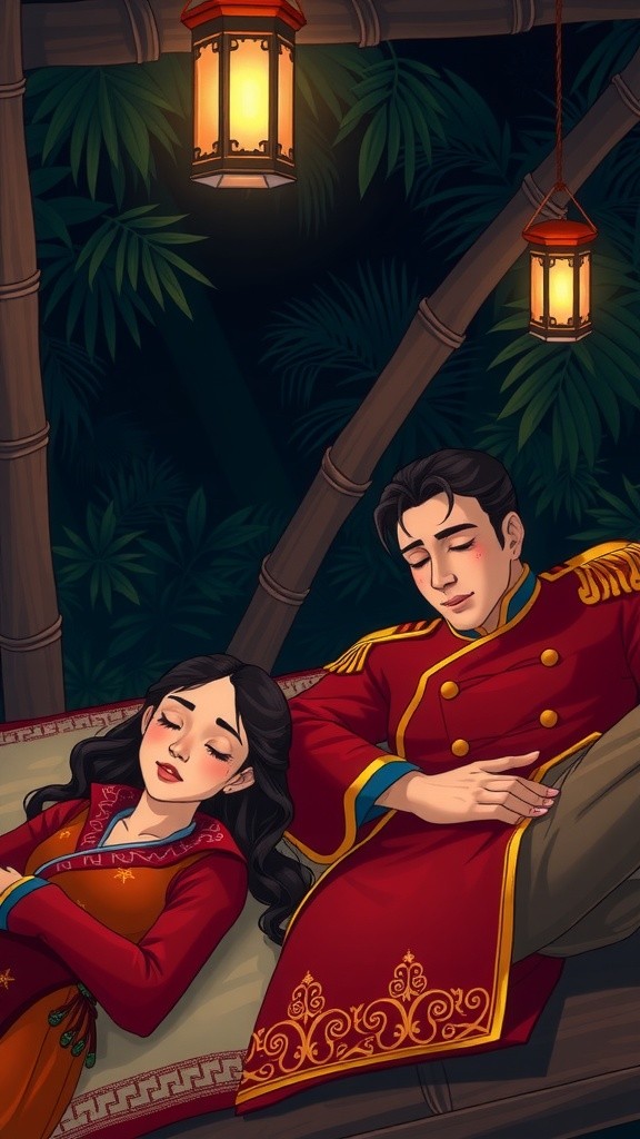 Surreal Encounter: Tiger's Gentle Playfulness at Night