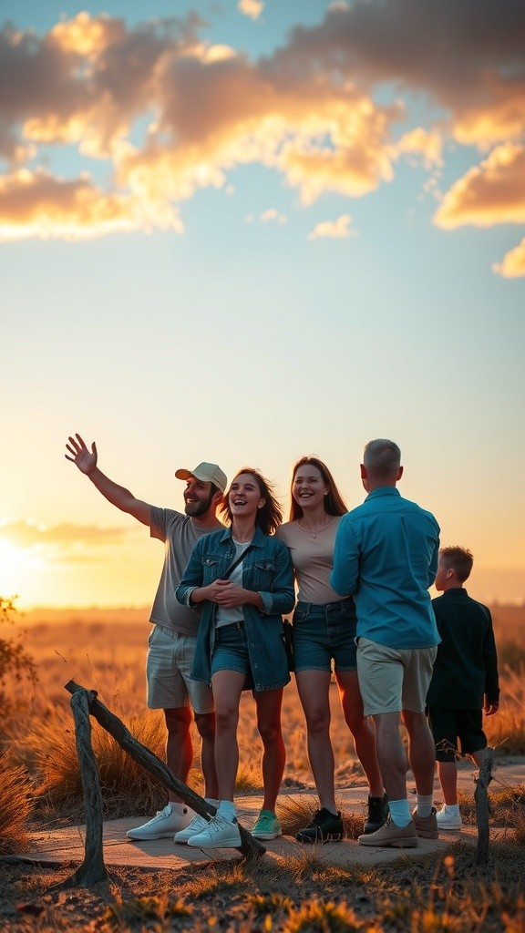Golden Hour Encounter: Lions Approaching on Safari