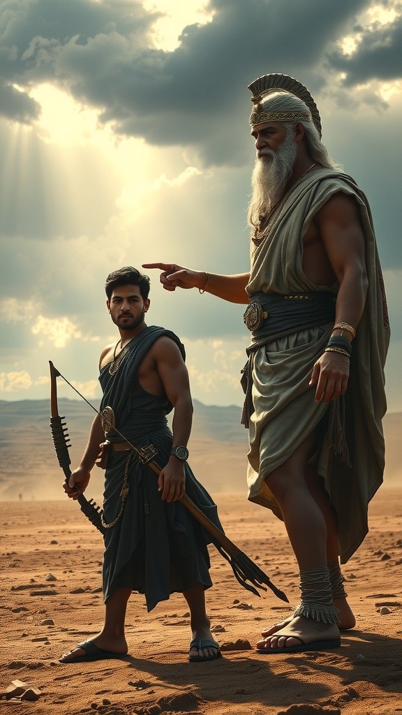 श्री कृष्ण और अर्जुन: धर्म और कर्म का संवाद