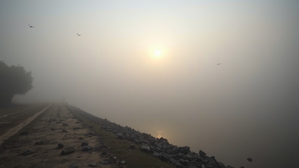 Frosty Riverbank Picnic with Friends in Topchachi, Jharkhand
