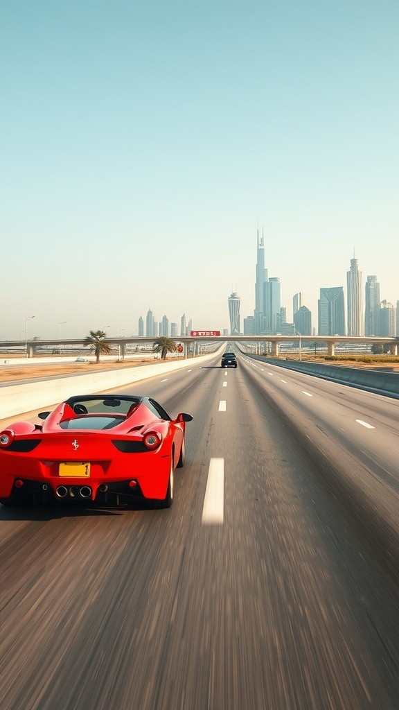 Ferrari vs BMW: High-Speed Race on Dubai Roads