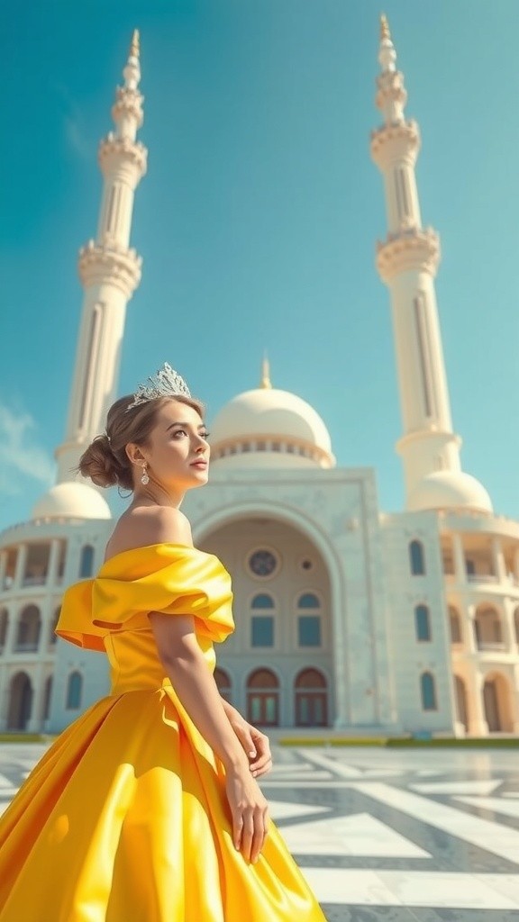Russian Girl at Faisal Mosque