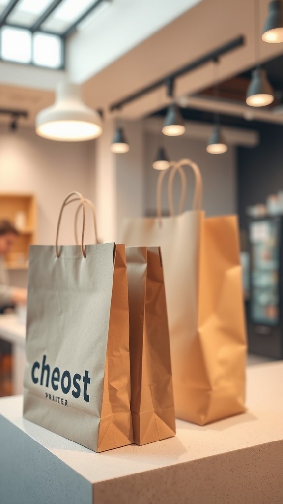 Premium Eco-Friendly Custom Printed Paper Bags for Clothing Brands