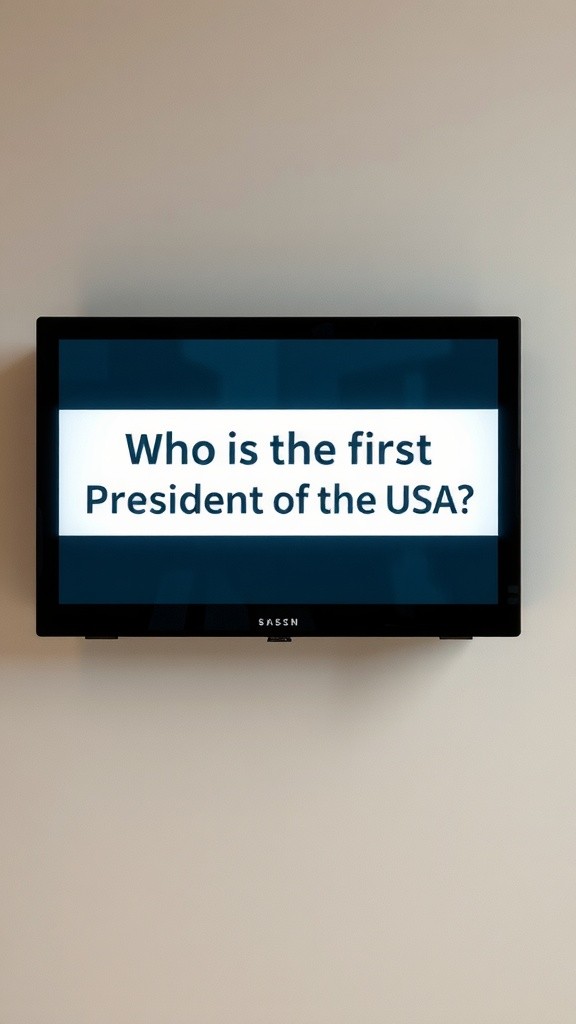 Who Was the First President of the USA?