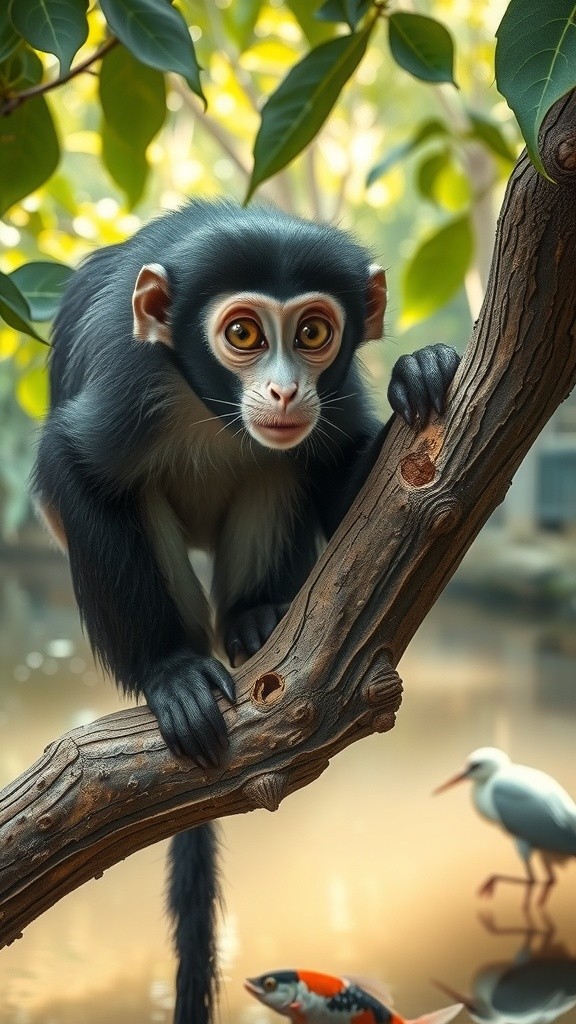 बगुले का छलावा और बंदर की चतुराई