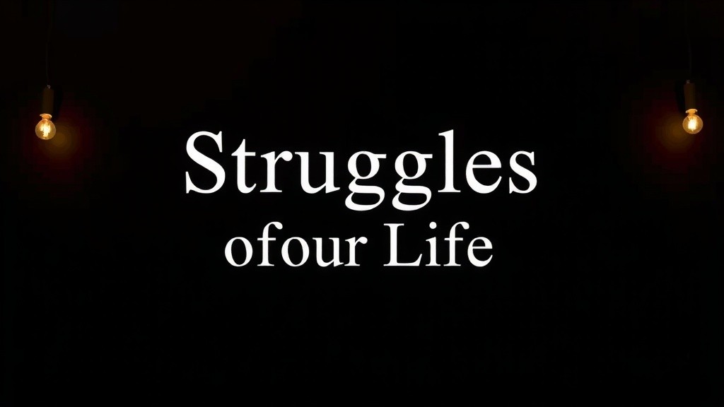 Lessons from the Kitchen: The Struggles of Life