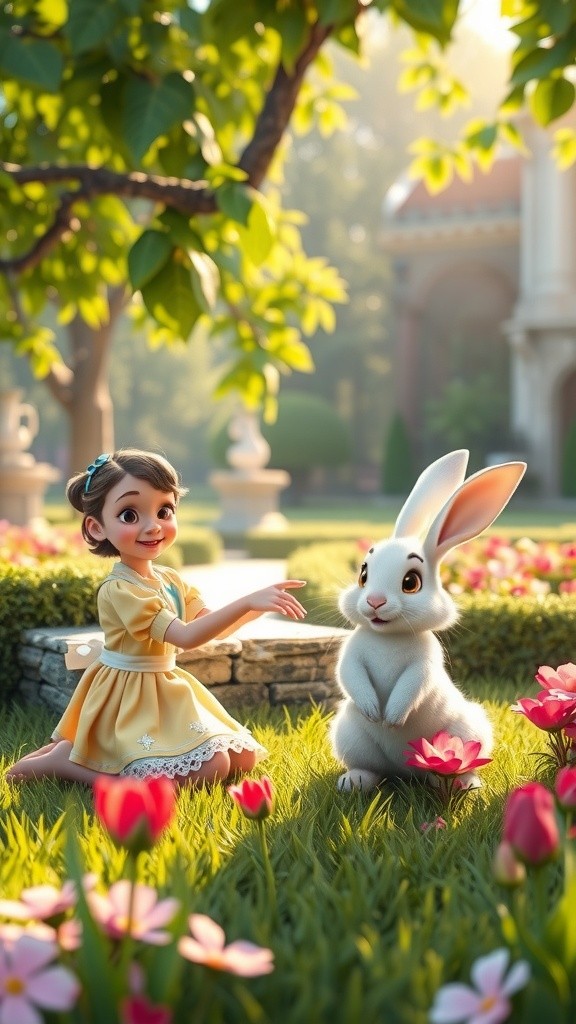 The Princess and Her Pet Rabbit