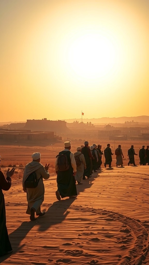March of the Israelites at Jericho