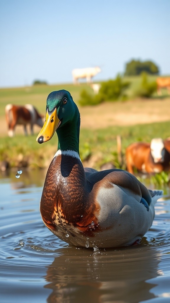 A Duckling's Brave Journey with a Gentle Giant