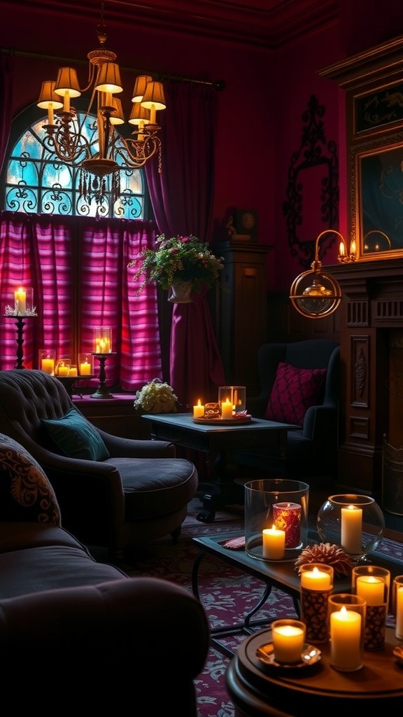 Gothic Serenity: A Cinematic Living Room Experience