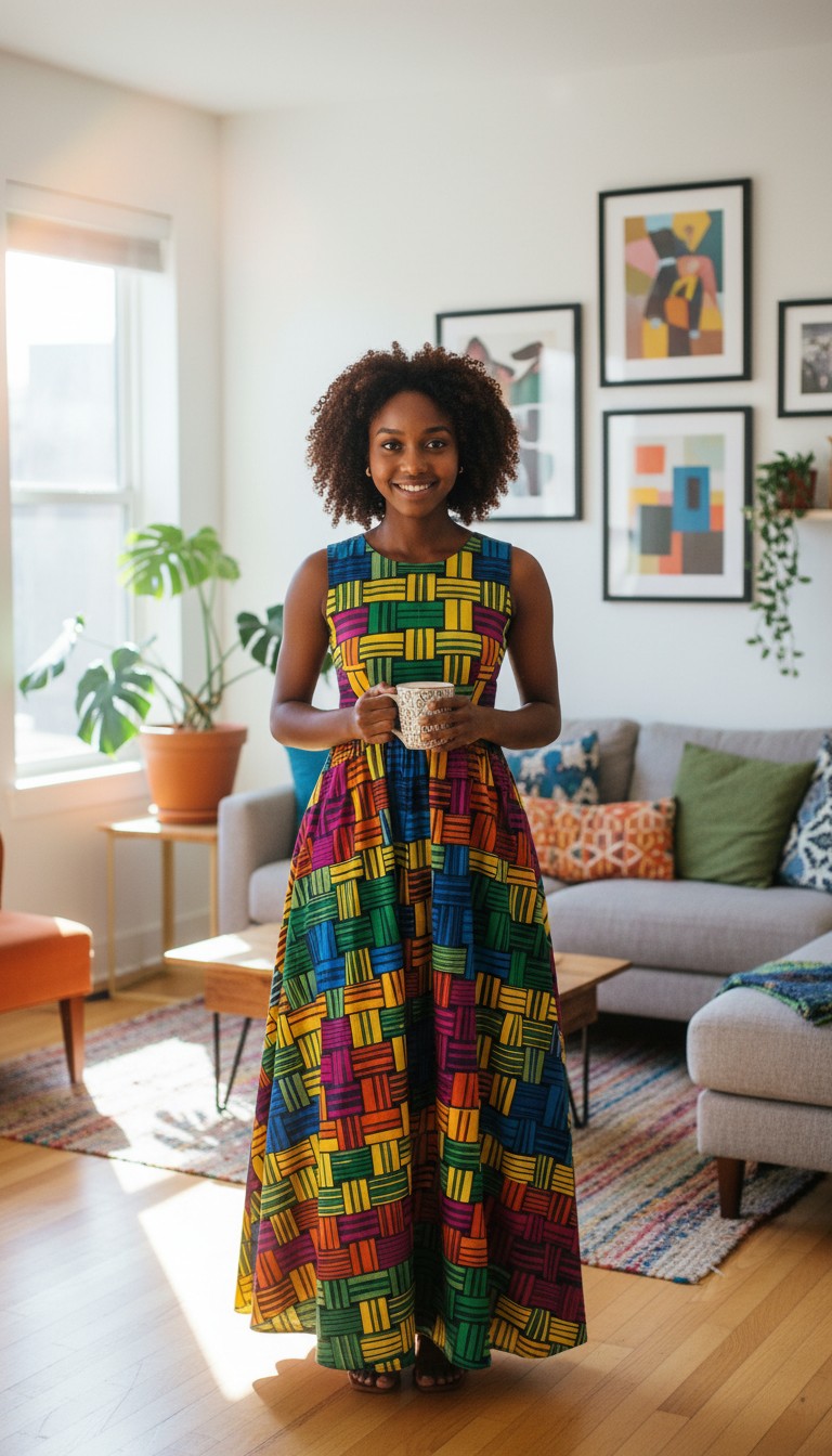 Sassy Ghanaian Woman Cooks with Confidence