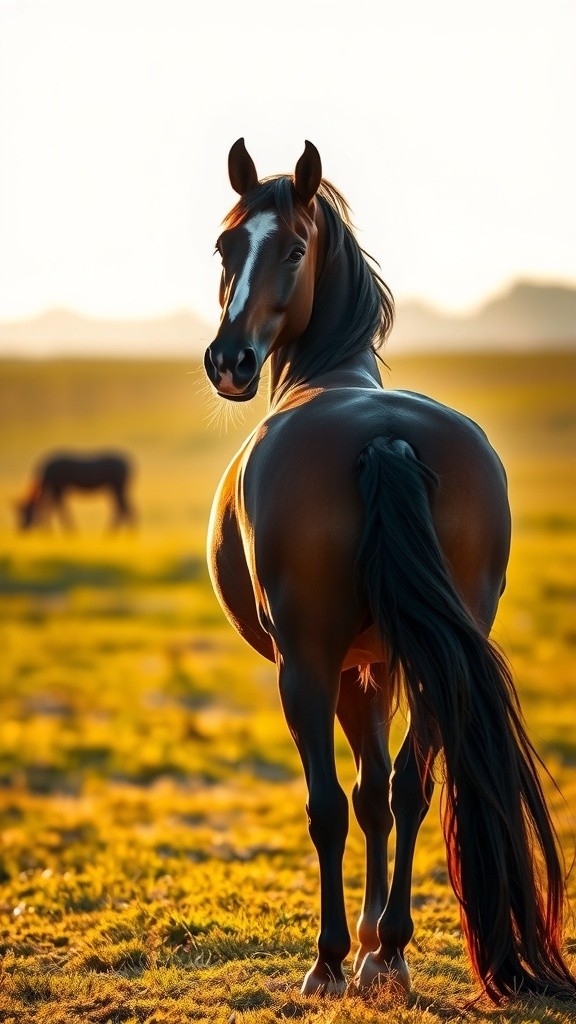 Meet Spirit: The Majestic Bay Horse!