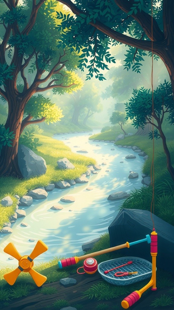 Petualangan Memancing di Hutan