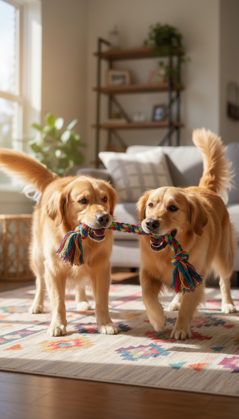 Golden Retrievers' Playtime Adventures