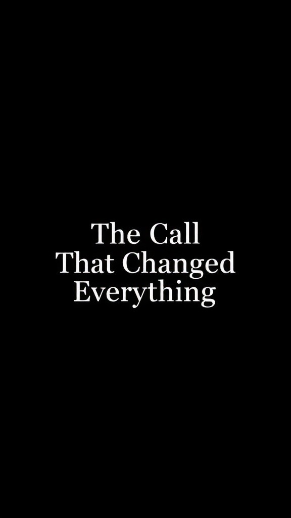 The Call That Changed Everything
