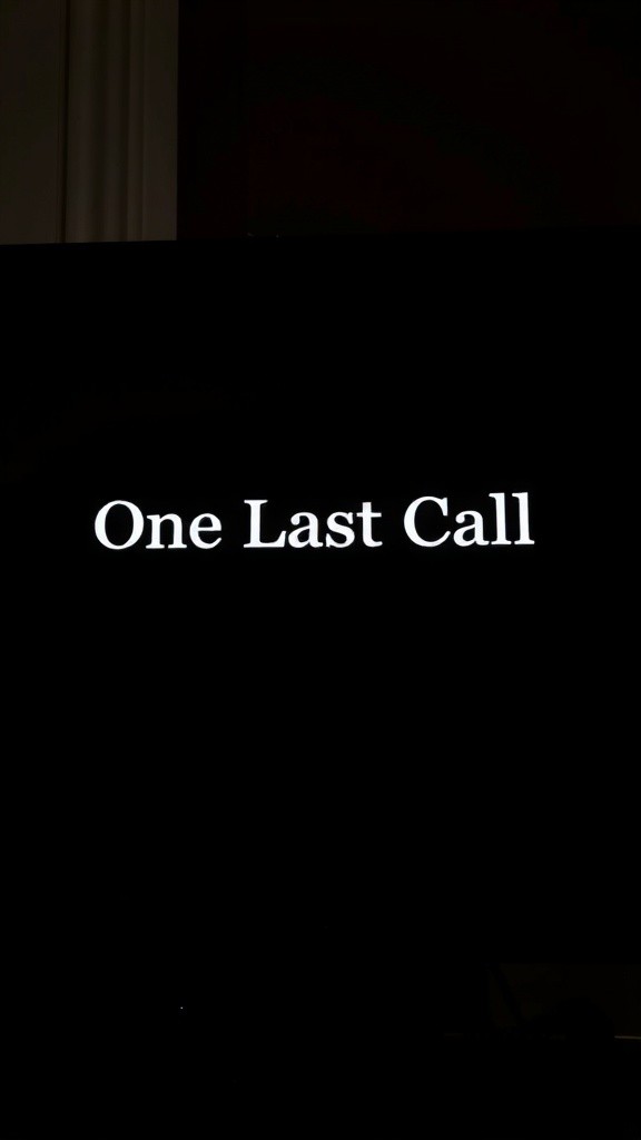 THE LAST SEEN MESSAGE