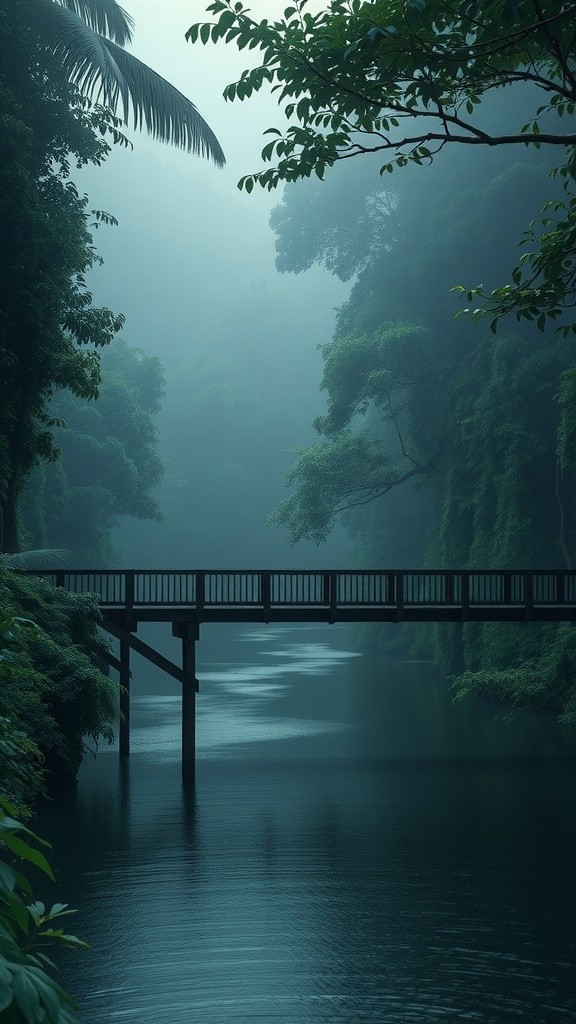 Bayangan di Jembatan Akar