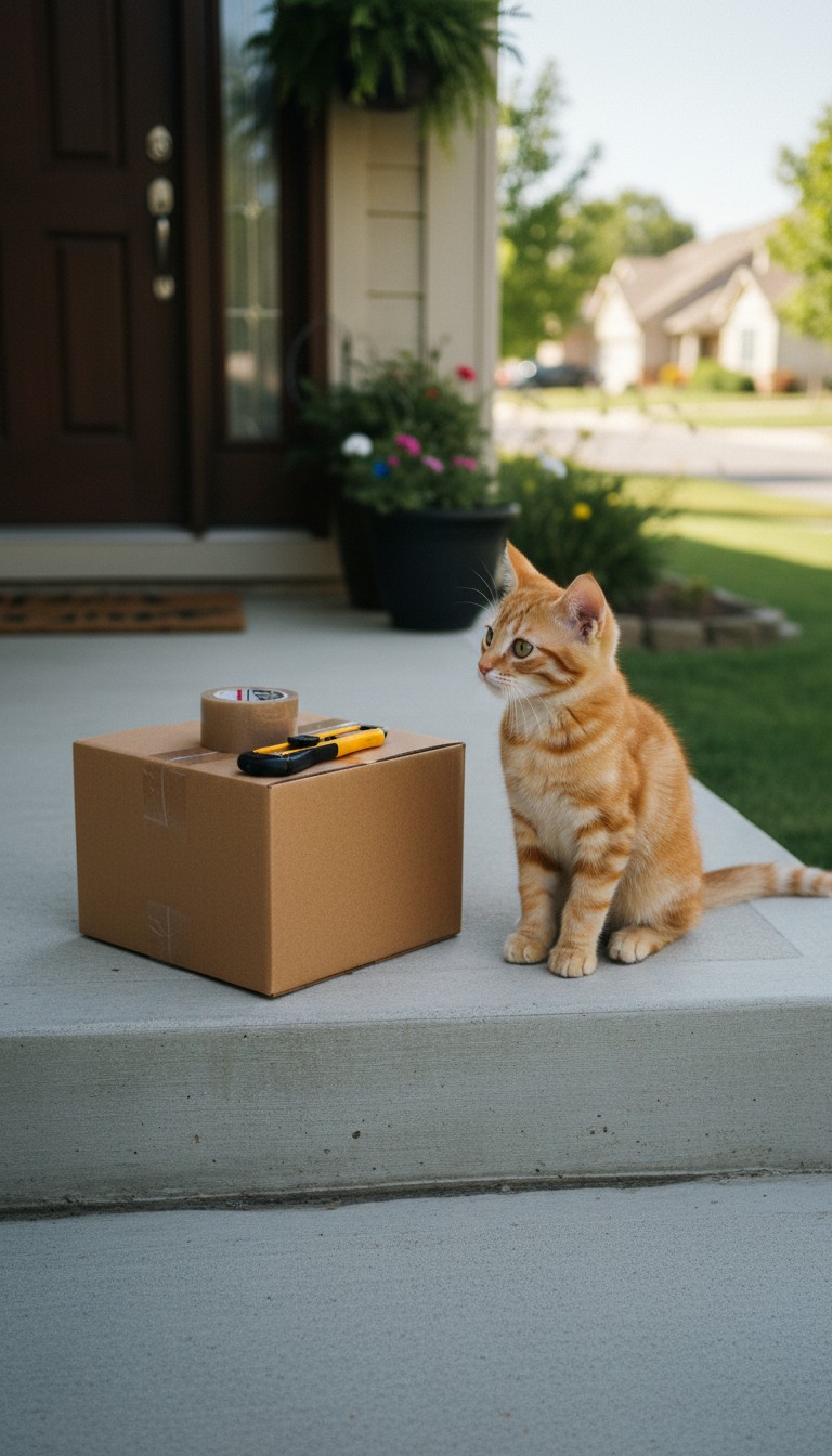 Delivery Cat Delivers a Tiny Package! (copy)