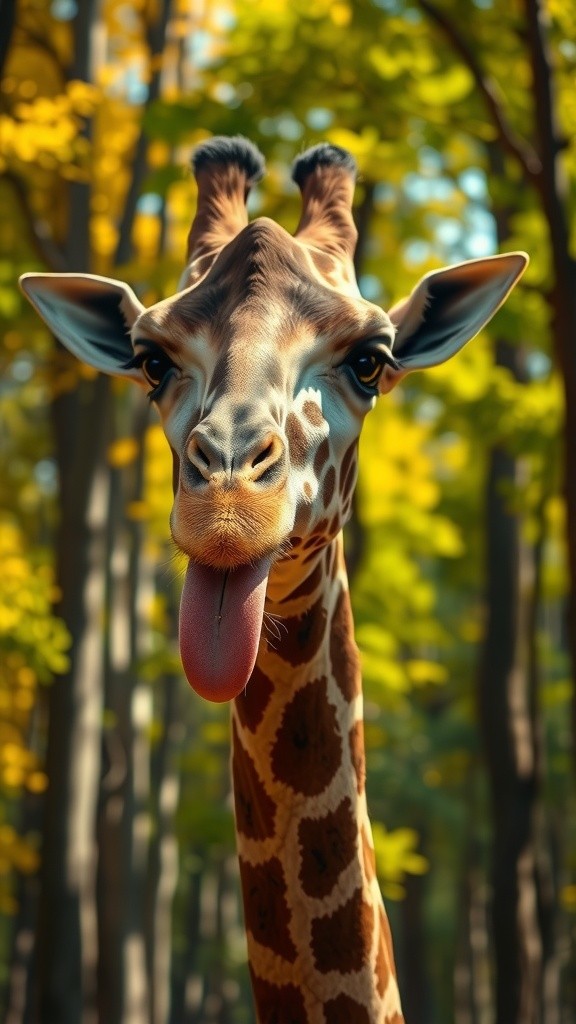 Life and Harmony of Giraffes in the Wild