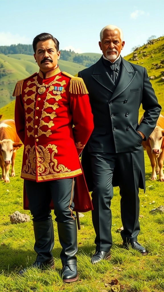 Messi and Ronaldo on the Farm