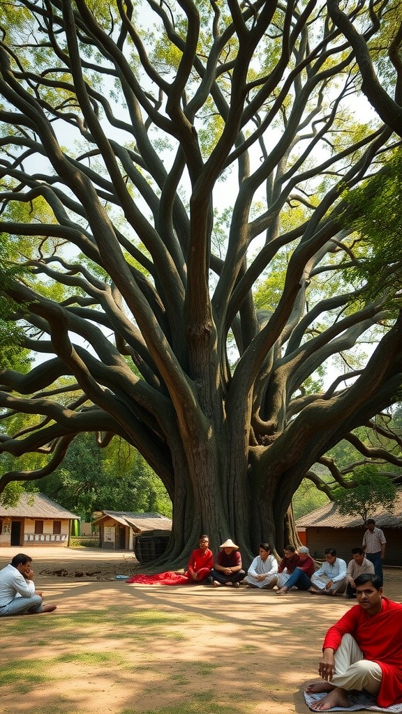 गौरा गांव के ग्रामीणों का ऐतिहासिक दृश्य
