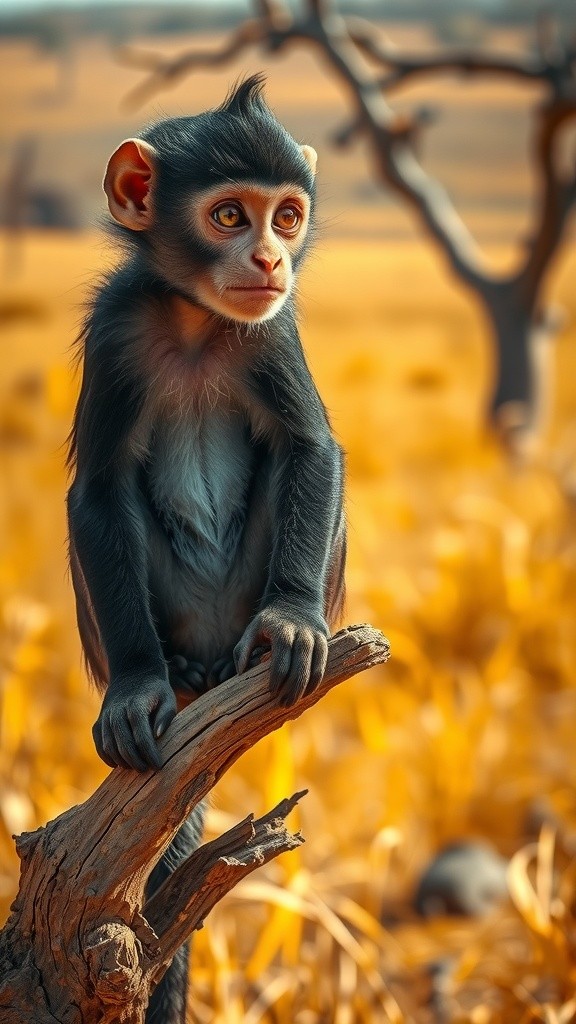 Savanna Showdown: Monkey vs Leopard