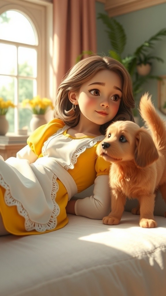 Playtime with Samaira and Her Loyal Labrador