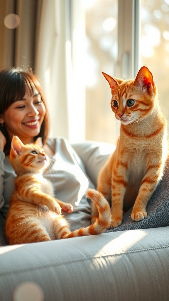 Paws and Comfort: A Cat's Companionship