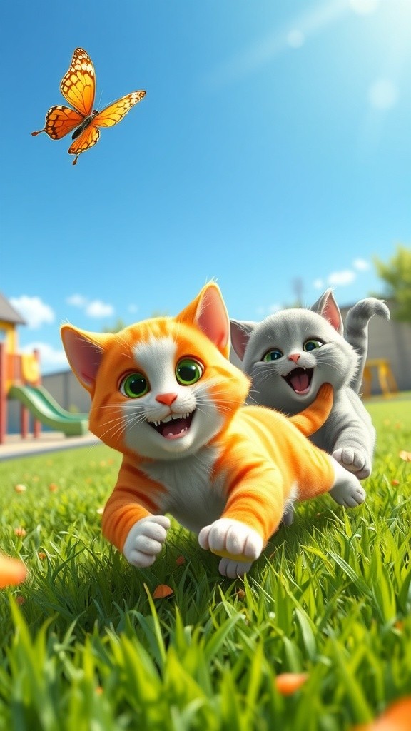 Kucing Lucu Berpisah dengan Temannya