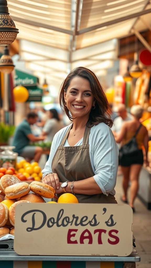 Woman Selling Food and Theft Attempt