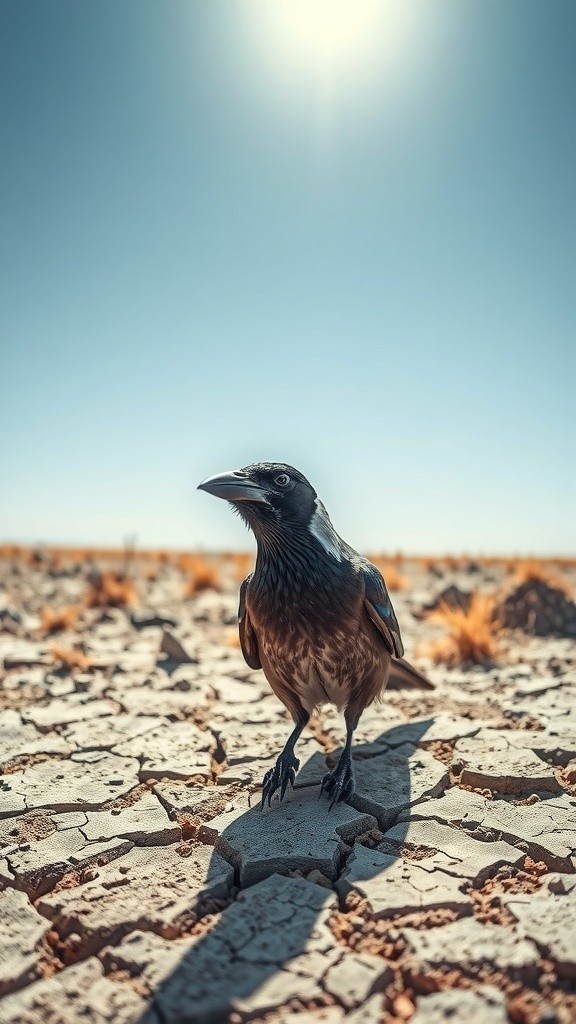 The Clever Crow and the Water Bowl