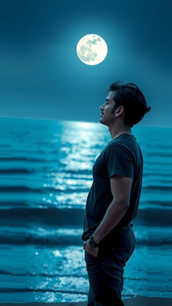 Moonlit Dreams by the Shore