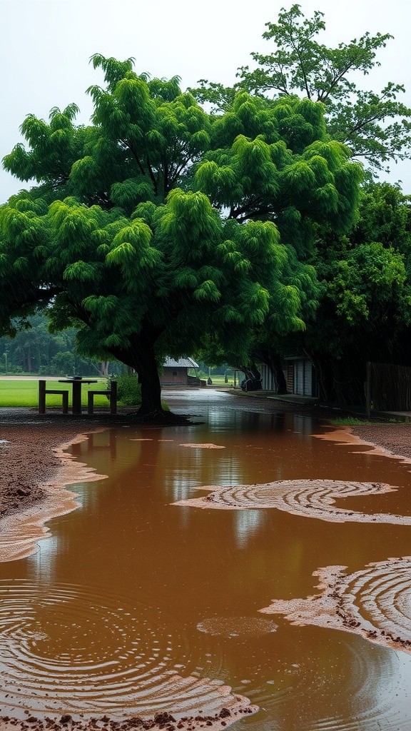 Stormy Beauty in an African Village