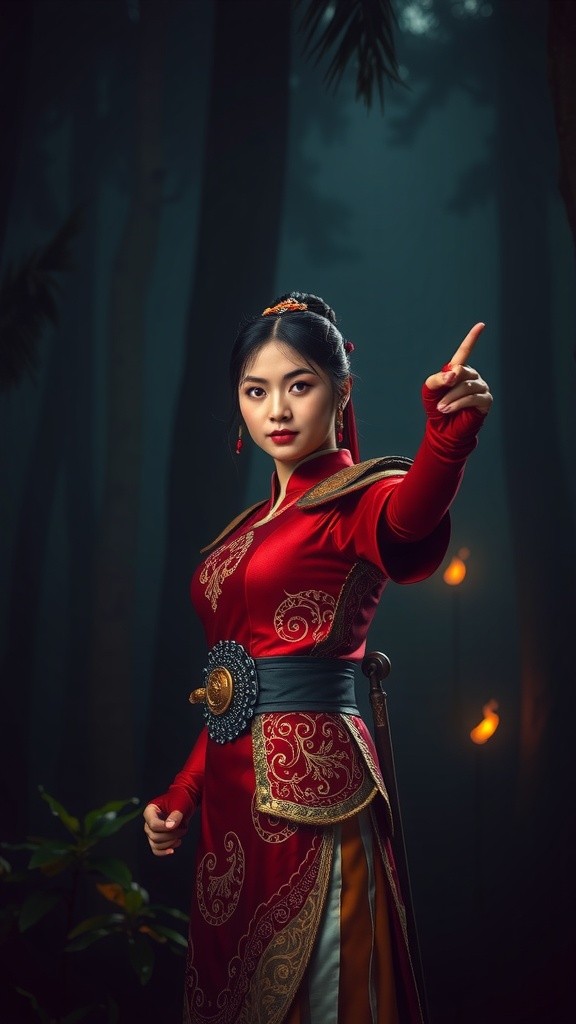 Kuntilanak di Hutan: Malam Mencekam