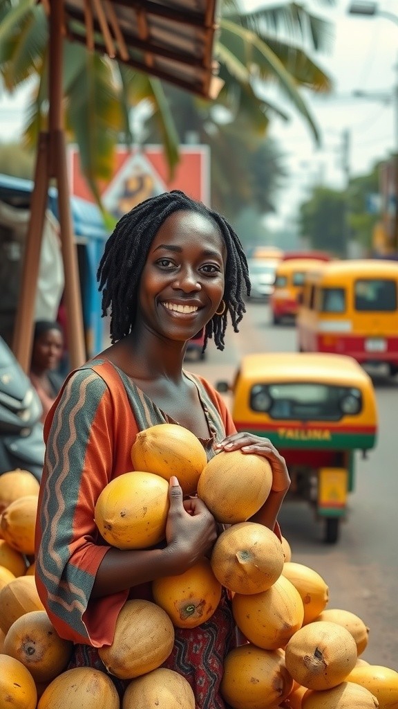 Coconut Seller in Ghana