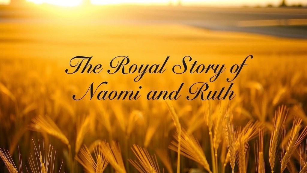 The Royal Story of Naomi and Ruth