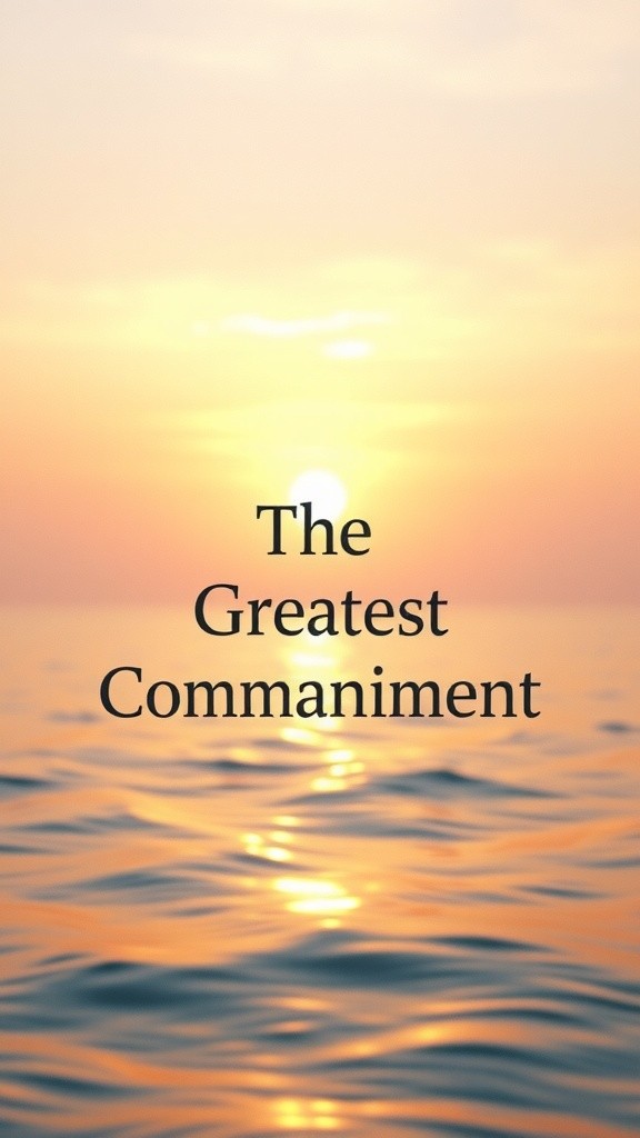 The Greatest Commandment