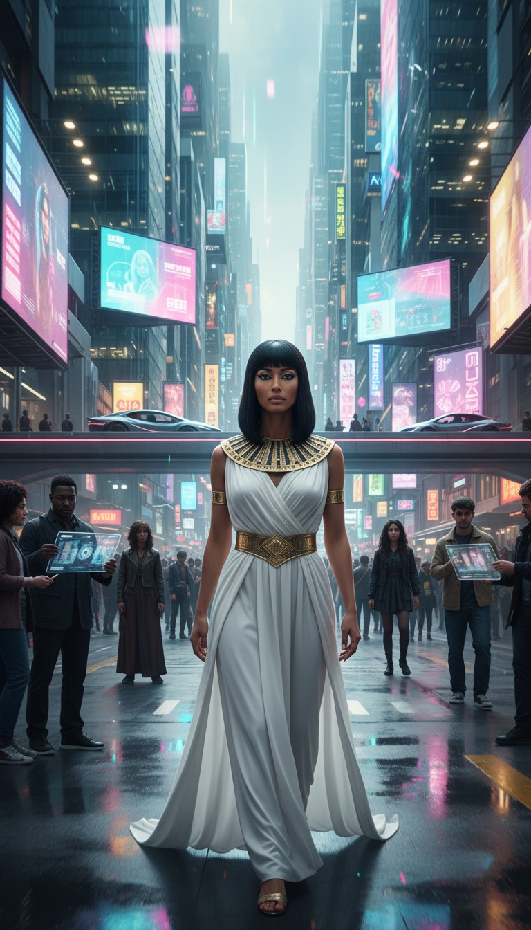Cleopatra's Cosmic Quest with Healing Cats!