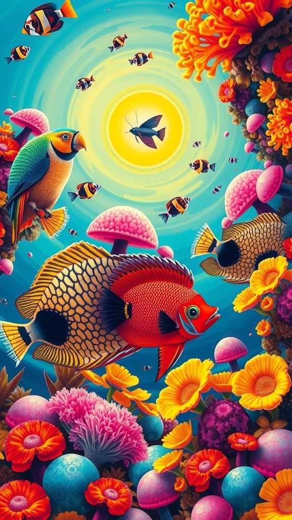 The Colorful Undersea Parade