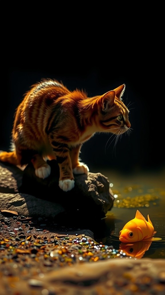 Mimi Si Kucing Cerdik: Mencuri Ikan Sambil Pura-pura Sakit