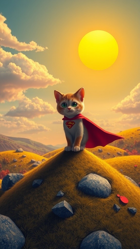 Kucing Superhero yang Malang