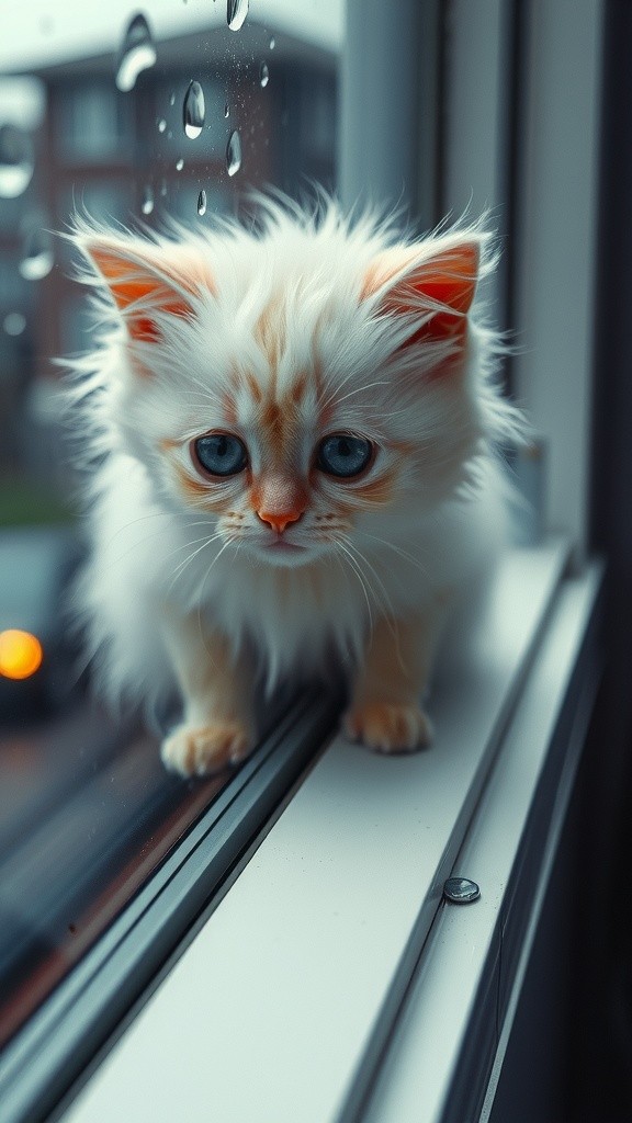 A Tearful Reflection: The Lonely Cat