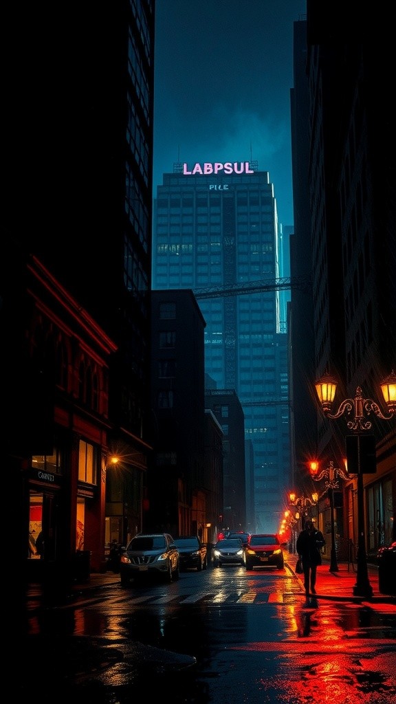 Misteri Malam di Manhattan: Langkah dalam Hujan