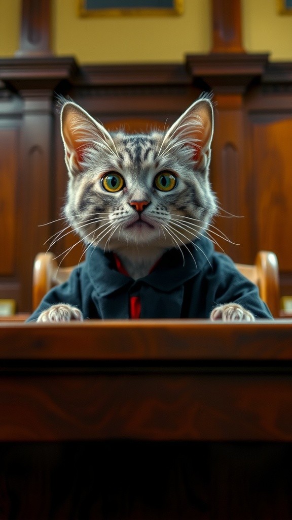 Kucing Kampung Jadi Hakim: Kesalahpahaman Lucu di Pengadilan