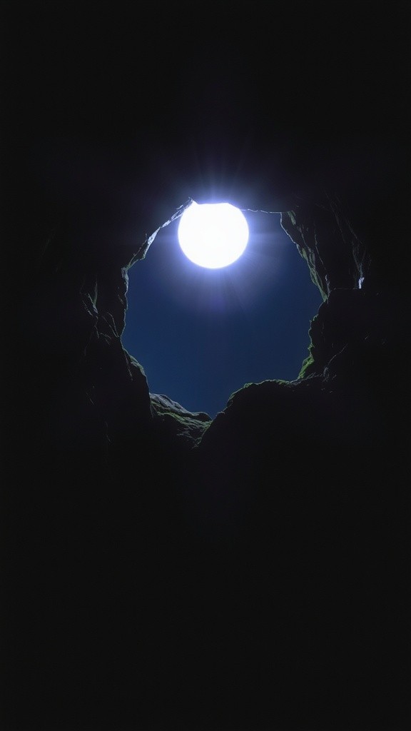 Ghostly Night in the Cave
