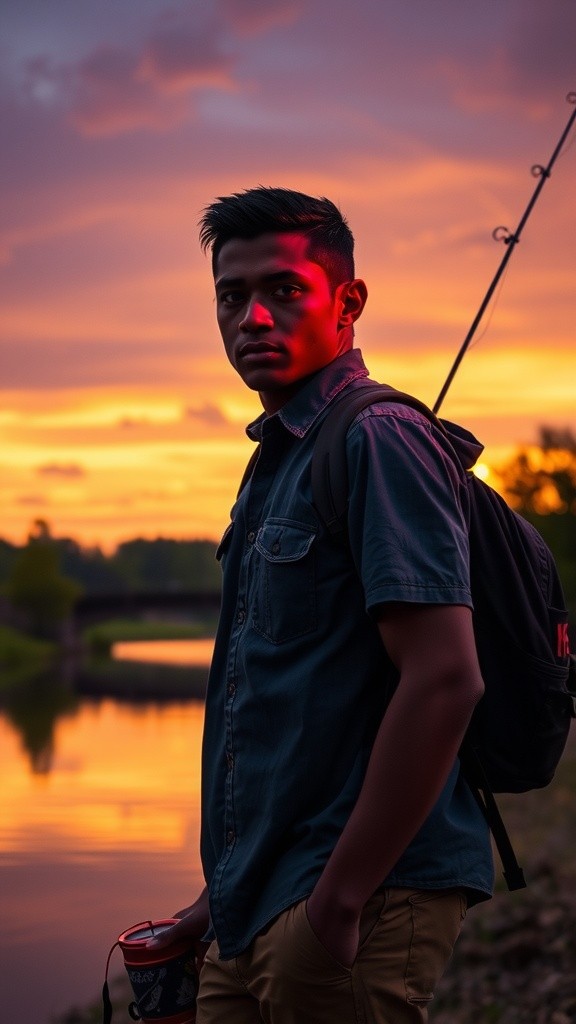 Dari Pagi hingga Senja: Kisah Si Pemancing