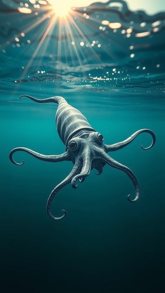 Misteri Cumi-Cumi Raksasa: Pemilik Mata Terbesar di Laut