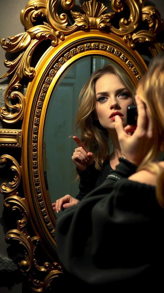 I think the mirror holds her soul